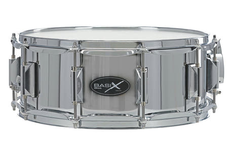 Caja Basix Classic Steel 14" x 5,5", acero cromado