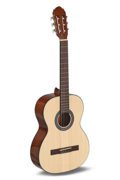 GEWA Guitarra clásica Student Natural - tamaño 7/8 natural