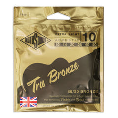 Cuerdas Rotosound Tru Bronze TB10 para guitarra acústica, 10-50