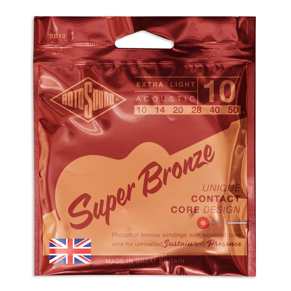 Rotosound Super Bronze SB10 cuerdas de guitarra western 10-50