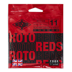 Cuerdas para guitarra eléctrica Rotosound Roto Reds R11 11-48