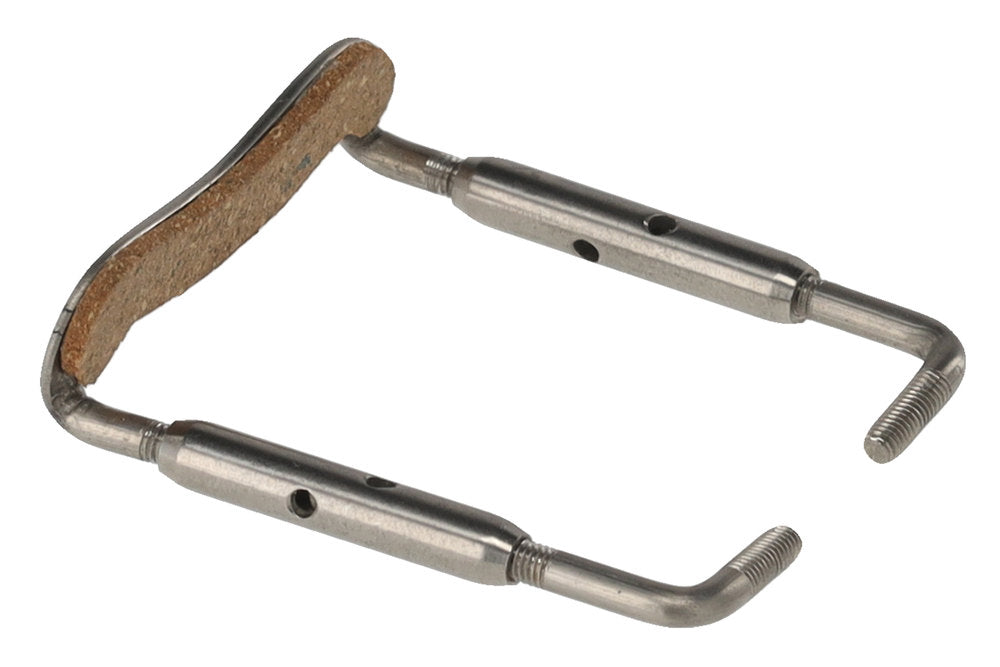 GEWA tornillo de apoyo para la barbilla de titanio para violines, 23 mm, pulido brillante