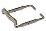 GEWA tornillo de apoyo para la barbilla de titanio para violines, 23 mm, pulido brillante
