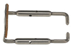 GEWA tornillo de apoyo para la barbilla de titanio para violines, 23 mm, pulido brillante