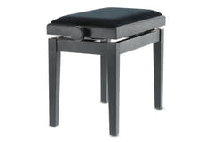 GEWA Banco de piano Deluxe - Black mate (asiento Black)