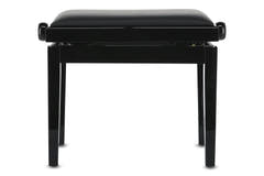 Banqueta de piano GEWA Piano bench Deluxe Vinyl - Black highgloss (Seat black)