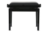 Banqueta de piano GEWA Piano bench Deluxe Vinyl - Black highgloss (Seat black)
