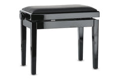 Banqueta de piano GEWA Piano bench Deluxe Vinyl - Black highgloss (Seat black)