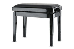 Banqueta de piano GEWA Piano bench Deluxe Vinyl - Black highgloss (Seat black)
