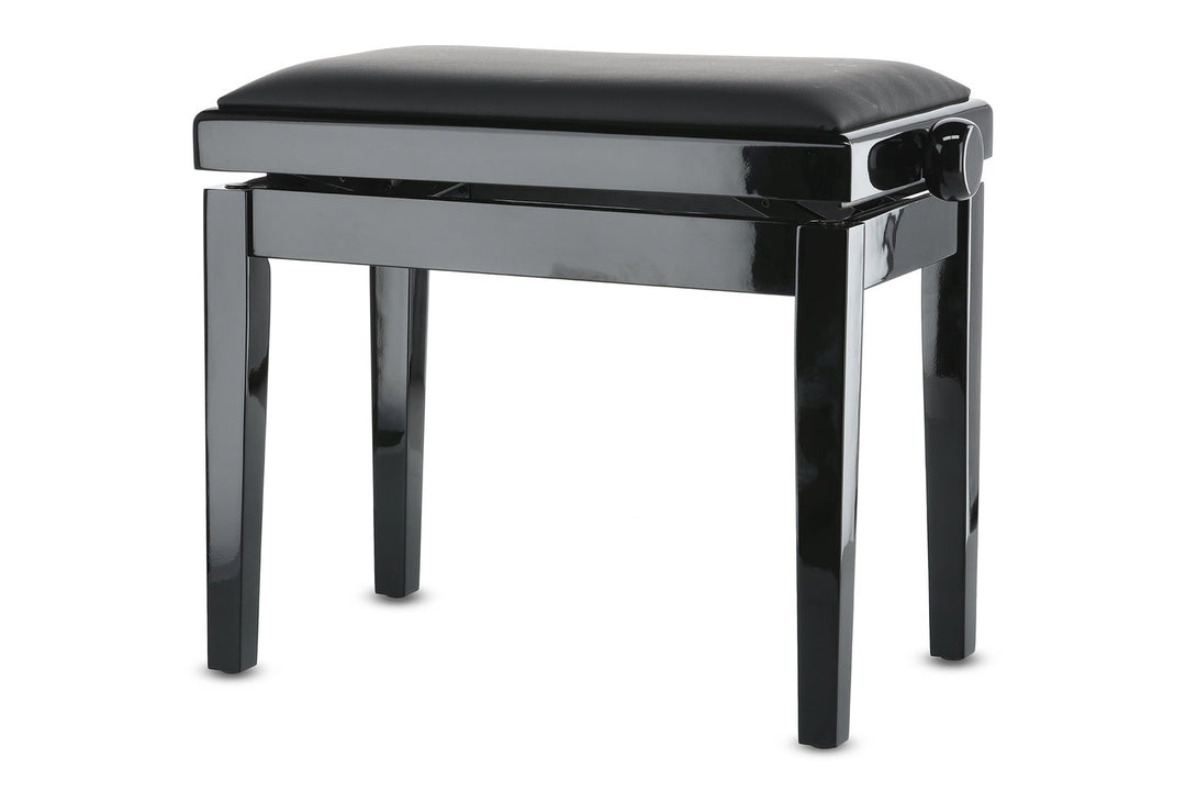 Banqueta de piano GEWA Piano bench Deluxe Vinyl - Black highgloss (Seat black)