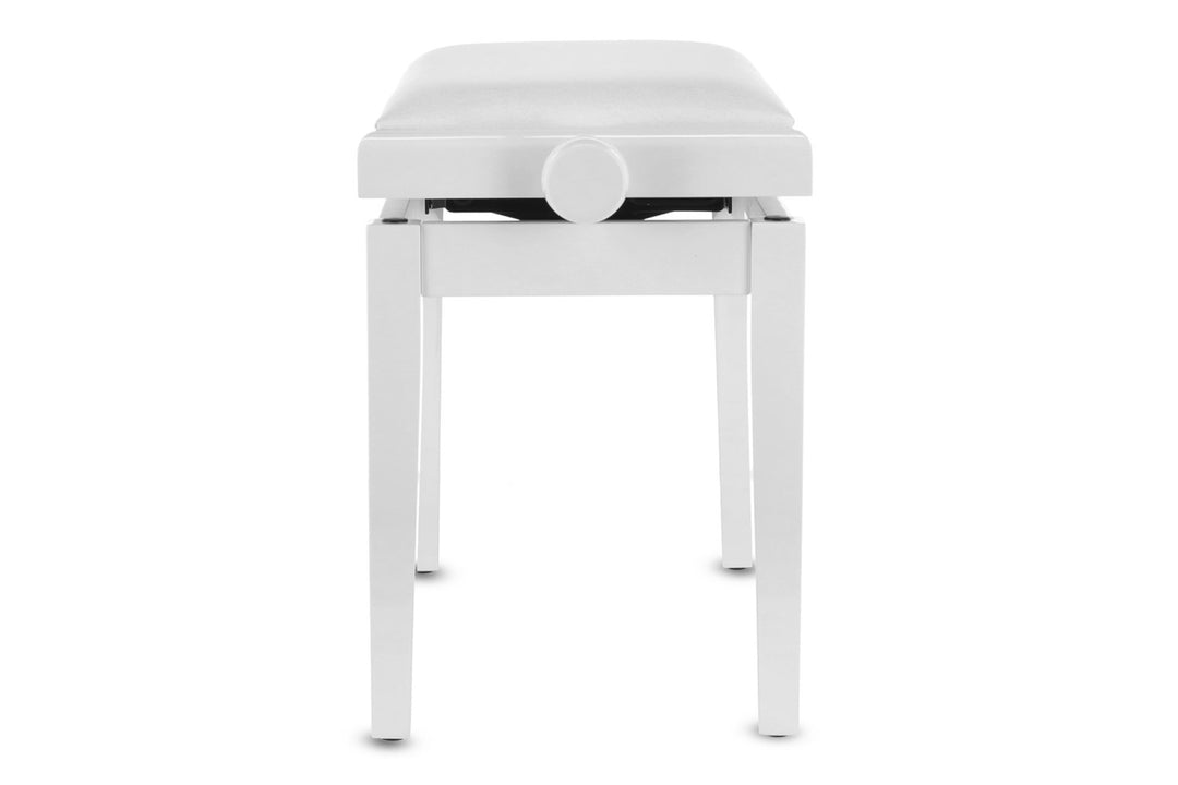 Banco de piano GEWA Deluxe Vinyl - White highgloss (White seat)