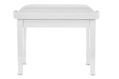 Banco de piano GEWA Deluxe Vinyl - White highgloss (White seat)