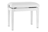 GEWA Piano bench Deluxe Vinyl - White mate (asiento White)