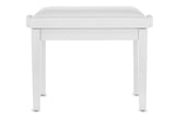 GEWA Piano bench Deluxe Vinyl - White mate (asiento White)