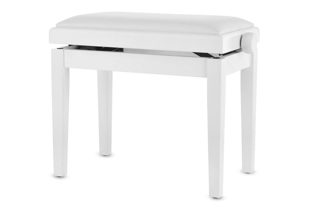 GEWA Piano bench Deluxe Vinyl - White mate (asiento White)