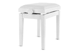 GEWA Piano bench Deluxe Vinyl - White mate (asiento White)