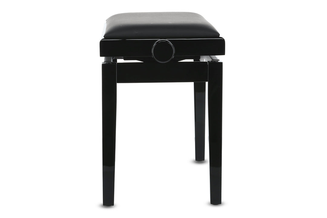 Banqueta de piano GEWA Piano bench Deluxe Vinyl - Black highgloss (Seat black)