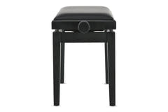 GEWA Banco de piano Deluxe Vinyl - Black mate (asiento negro)