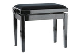 GEWA Piano bench Deluxe - Black high gloss (Seat black)