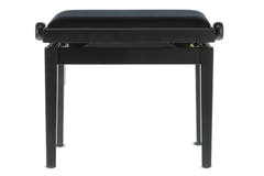 GEWA Banco de piano Deluxe - Black mate (asiento Black)