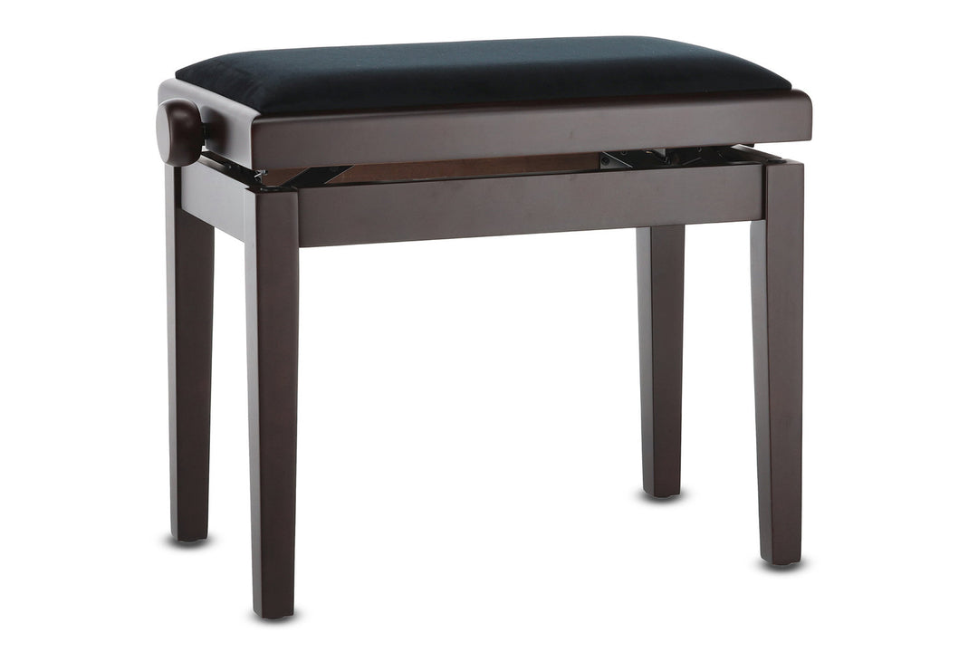 Banqueta de piano GEWA Deluxe - Palo de rosa mate (asiento negro)