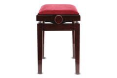 GEWA Banco de piano Deluxe - Caoba highgloss (Asiento Dark red)