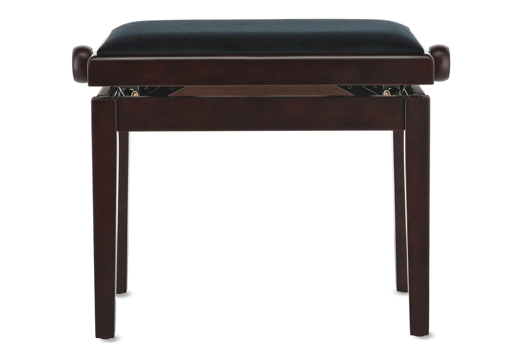 Banqueta de piano GEWA Deluxe - Palo de rosa mate (asiento negro)