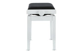 GEWA Piano bench Deluxe - White high gloss (Seat black)