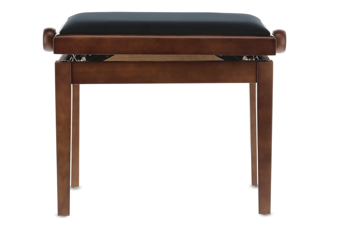 Banco de piano GEWA Deluxe - Walnut matt (asiento negro)