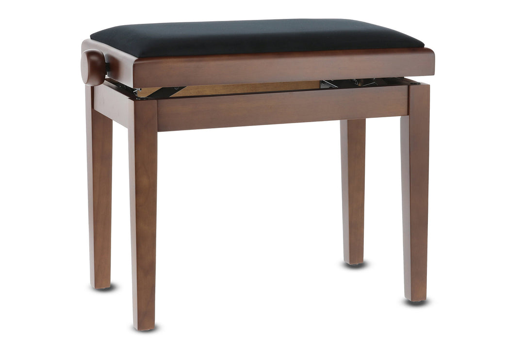 Banco de piano GEWA Deluxe - Walnut matt (asiento negro)