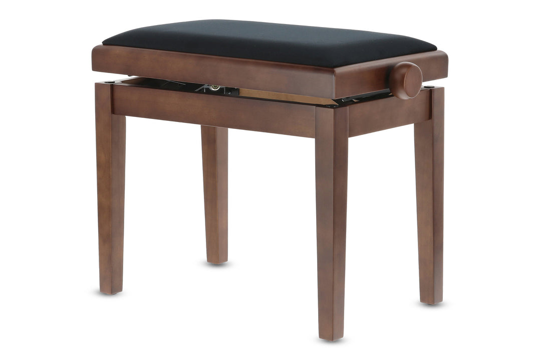 Banco de piano GEWA Deluxe - Walnut matt (asiento negro)