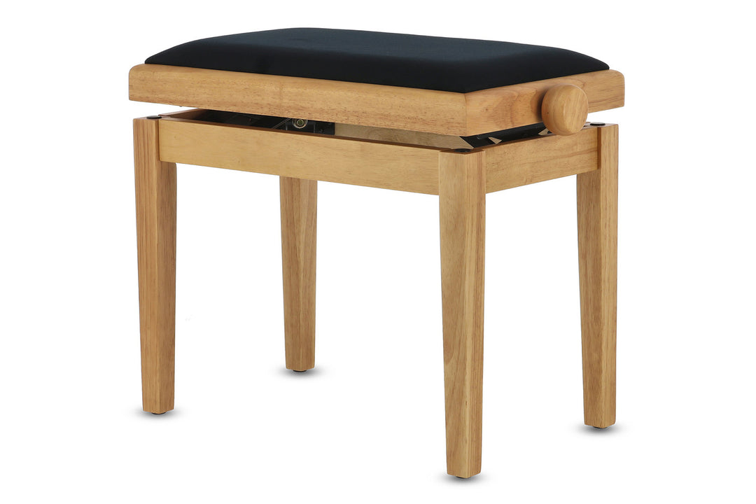 Banco de piano GEWA Deluxe - Natural matt (Seat black)