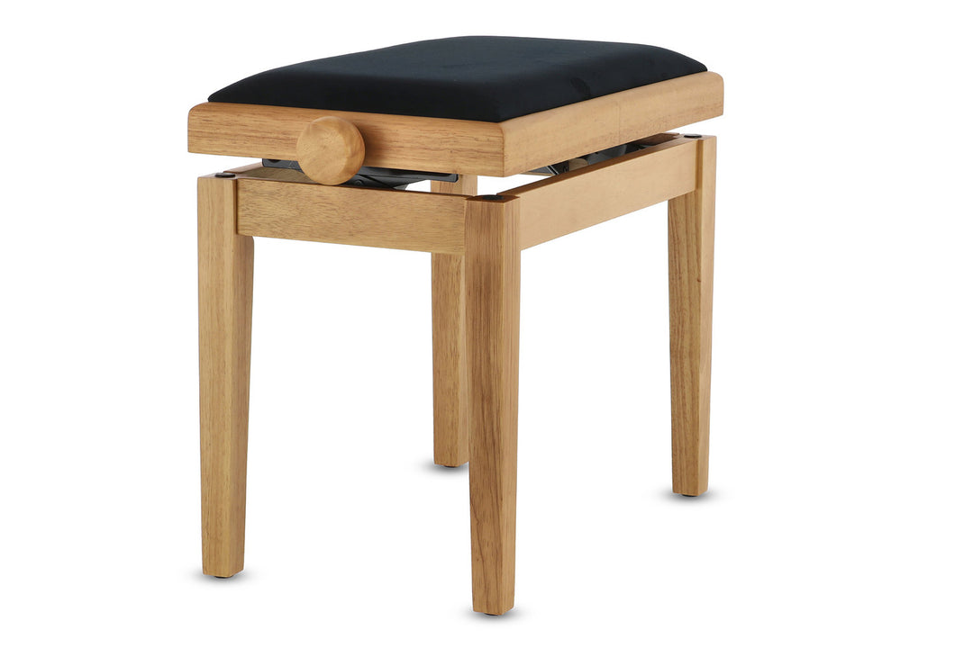 Banco de piano GEWA Deluxe - Natural matt (Seat black)