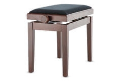 GEWA Piano bench Deluxe - Walnut dark matt (Seat black)