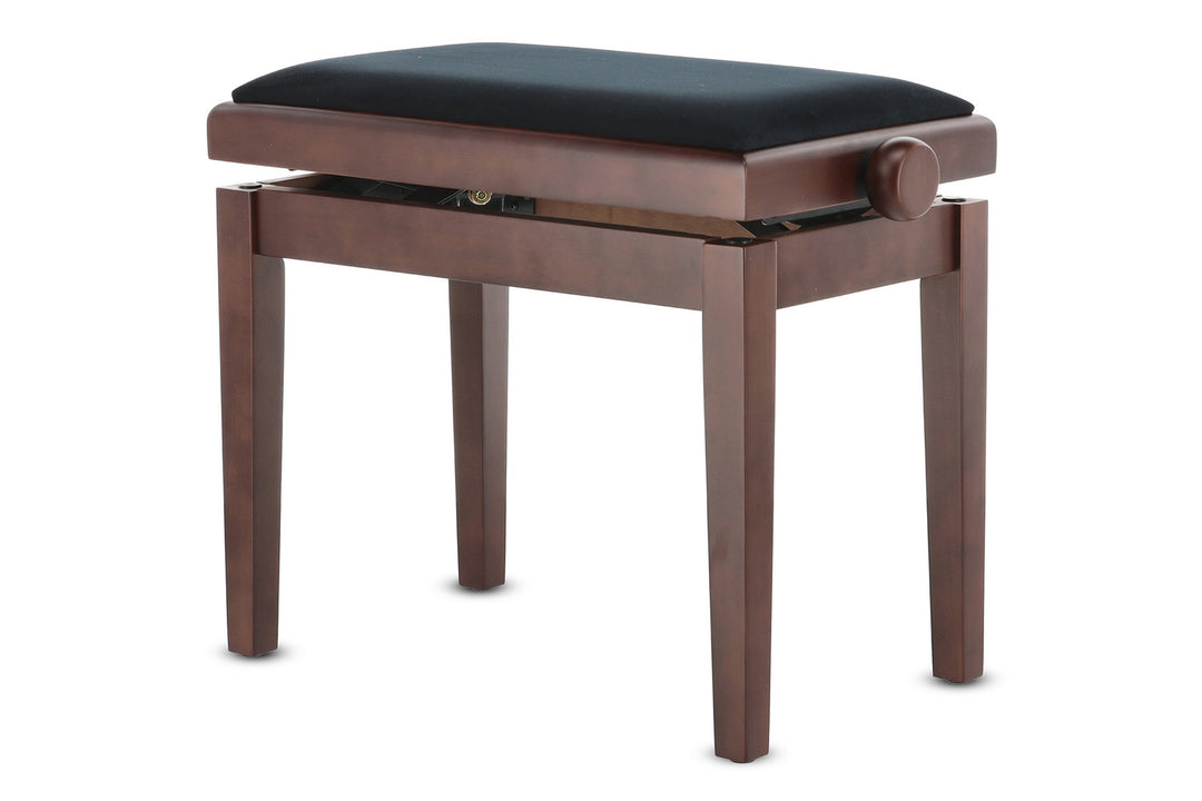 GEWA Piano bench Deluxe - Walnut dark matt (Seat black)