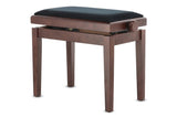 GEWA Piano bench Deluxe - Walnut dark matt (Seat black)