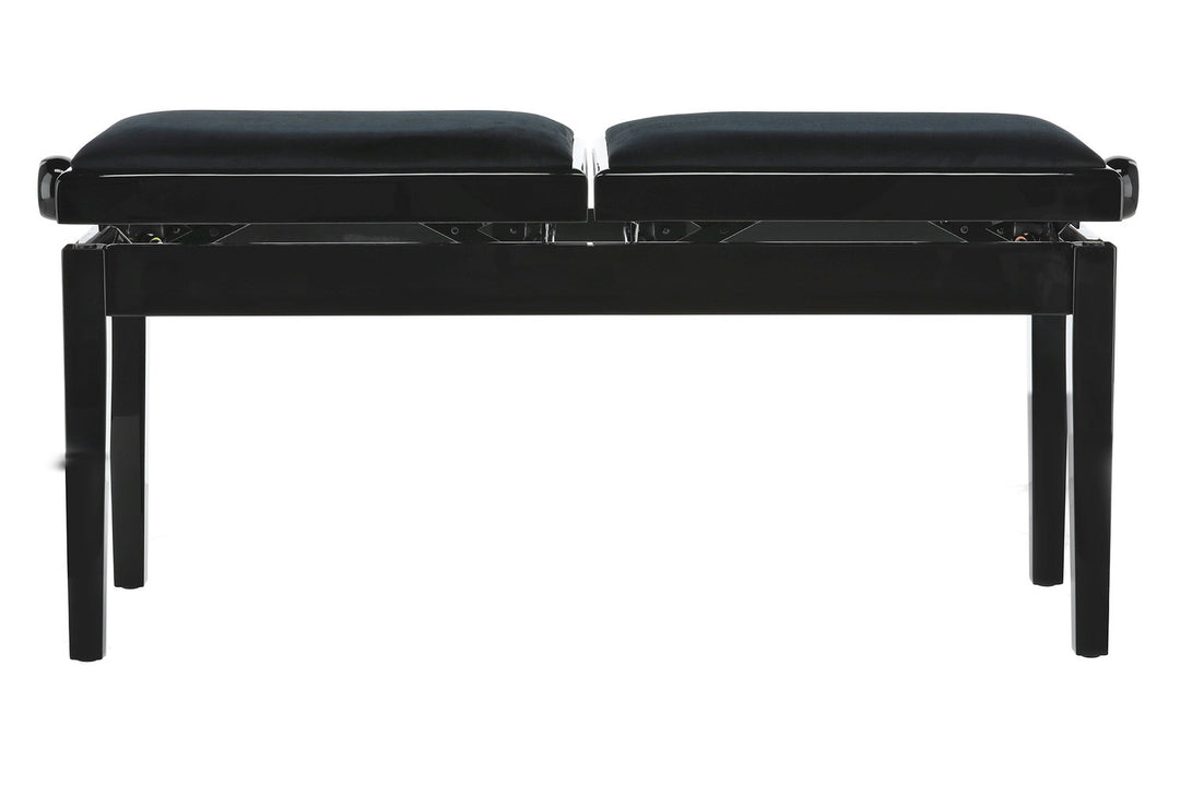 GEWA Banco de piano Deluxe Double - Black alto brillo