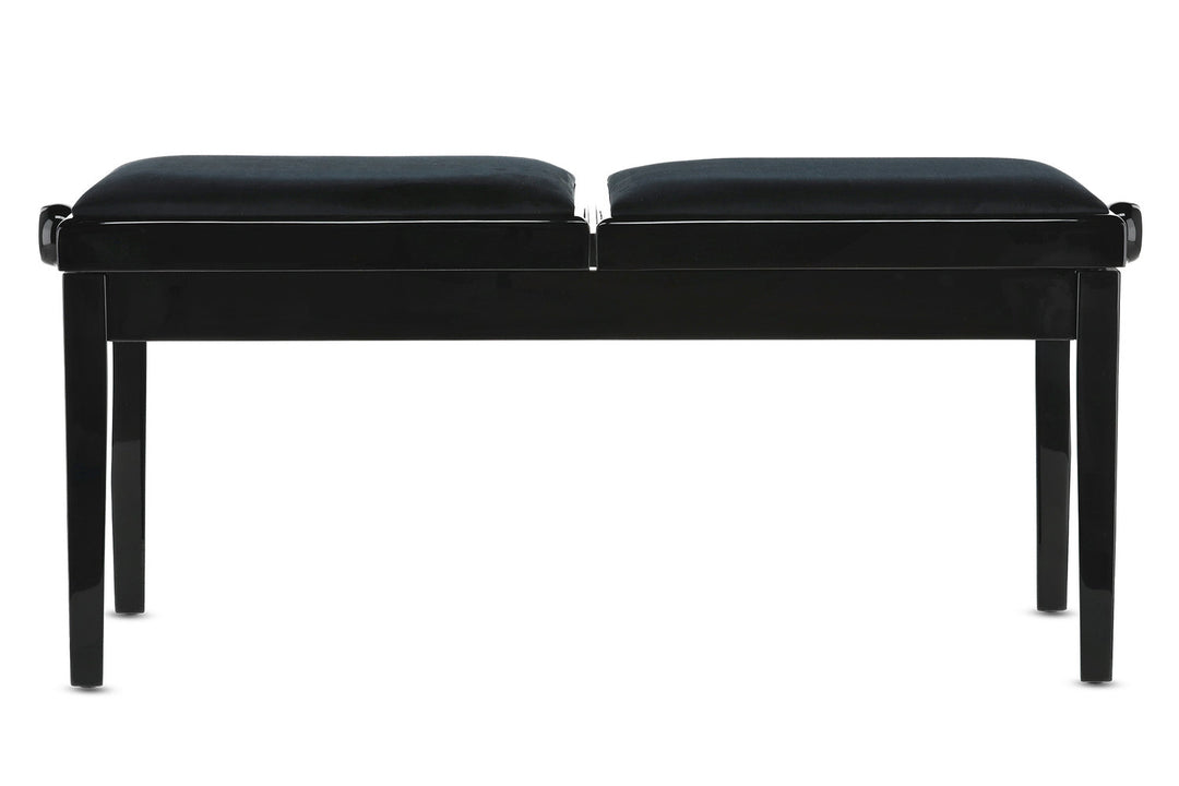 GEWA Banco de piano Deluxe Double - Black alto brillo