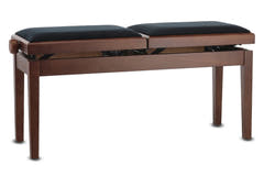 GEWA Banqueta de piano Deluxe Double - nogal mate