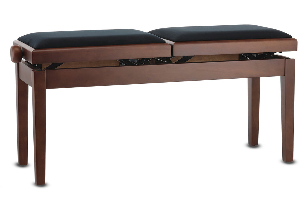 GEWA Banqueta de piano Deluxe Double - nogal mate
