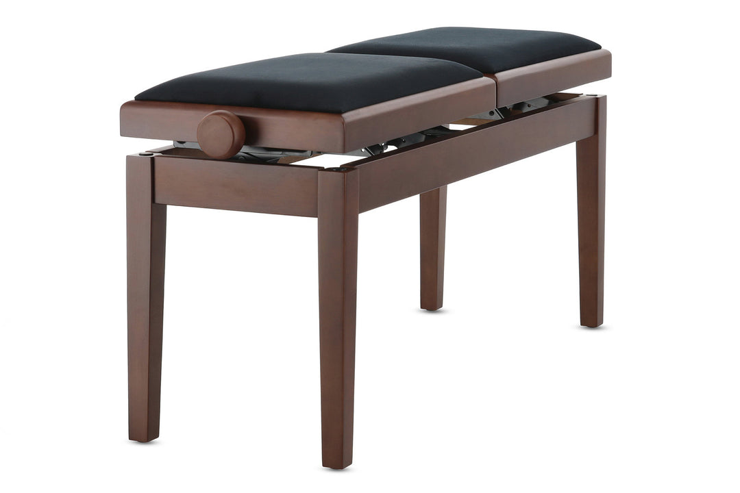 GEWA Banqueta de piano Deluxe Double - nogal mate