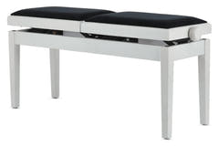 GEWA Banqueta de piano Deluxe Double - White mate
