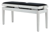 GEWA Piano bench Deluxe Double - White matt