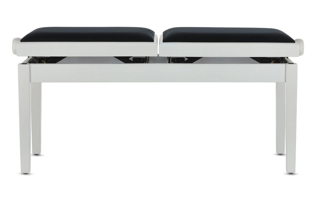 GEWA Banqueta de piano Deluxe Double - White mate