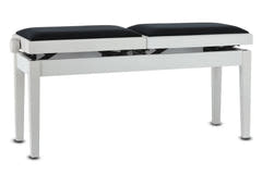 GEWA Banqueta de piano Deluxe Double - White mate