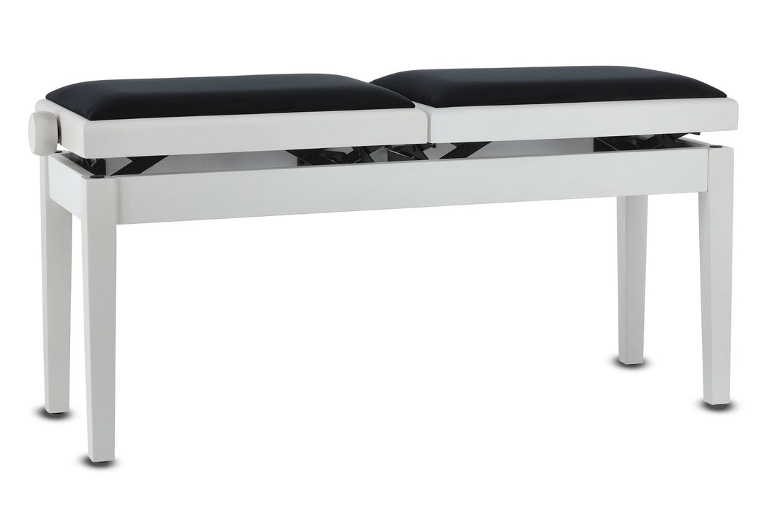 GEWA Banqueta de piano Deluxe Double - White mate