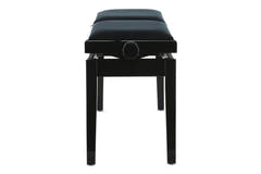 GEWA Banco de piano Deluxe Double - Black alto brillo