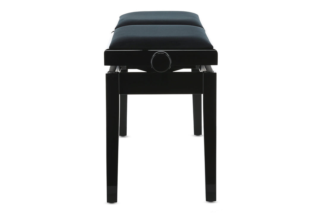 GEWA Banco de piano Deluxe Double - Black alto brillo