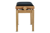 GEWA banco de piano Deluxe - roble mate (asiento negro)