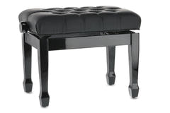 Banco de piano GEWA Deluxe XL Black de alto brillo - Black cover
